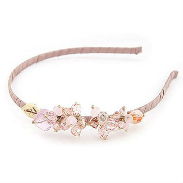 Moda Beaded Crystal Hairband Para Menina BH05